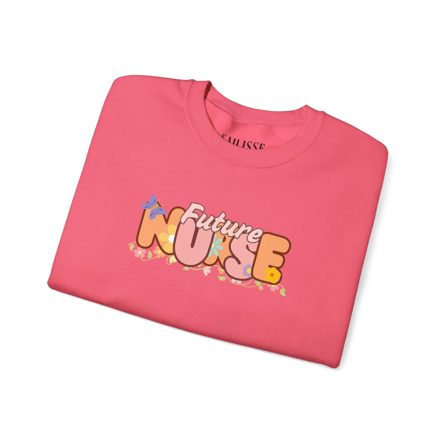 Future Nurse Floral Design Crewneck