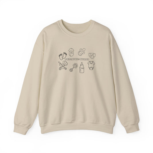 Pediatric Nurse Doodle Crewneck