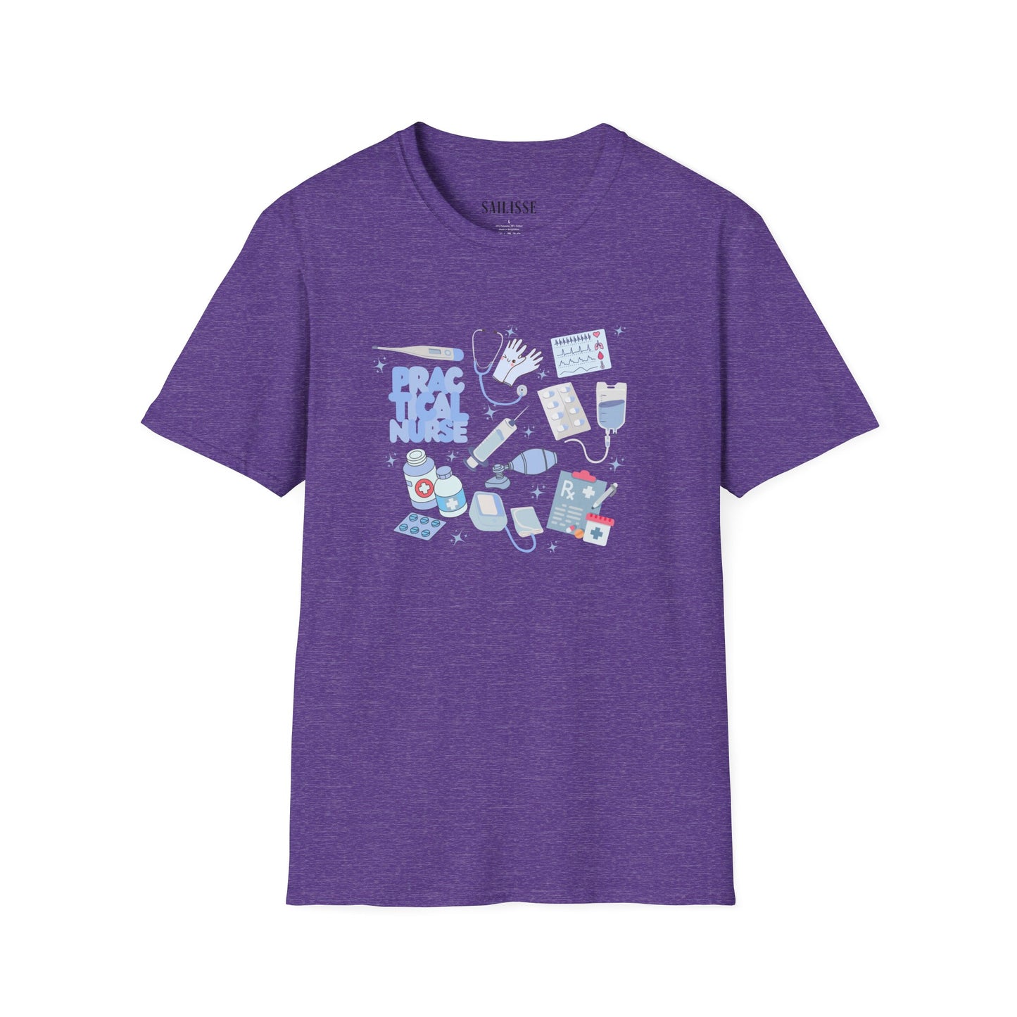 Practical Nurse Doodle Design Softstyle T-Shirt