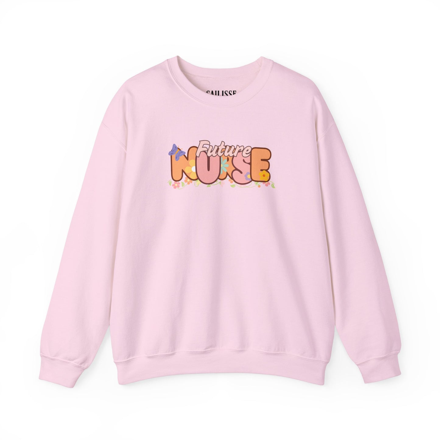 Future Nurse Floral Design Crewneck