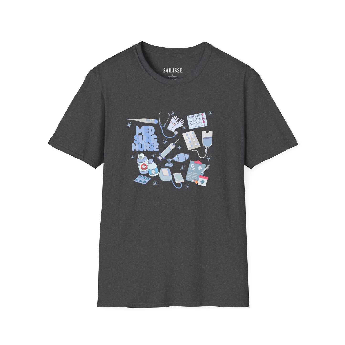 Med Surg Doodle Design Softstyle T-Shirt