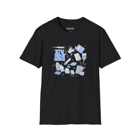 Student Nurse Doodle Design Softstyle T-Shirt