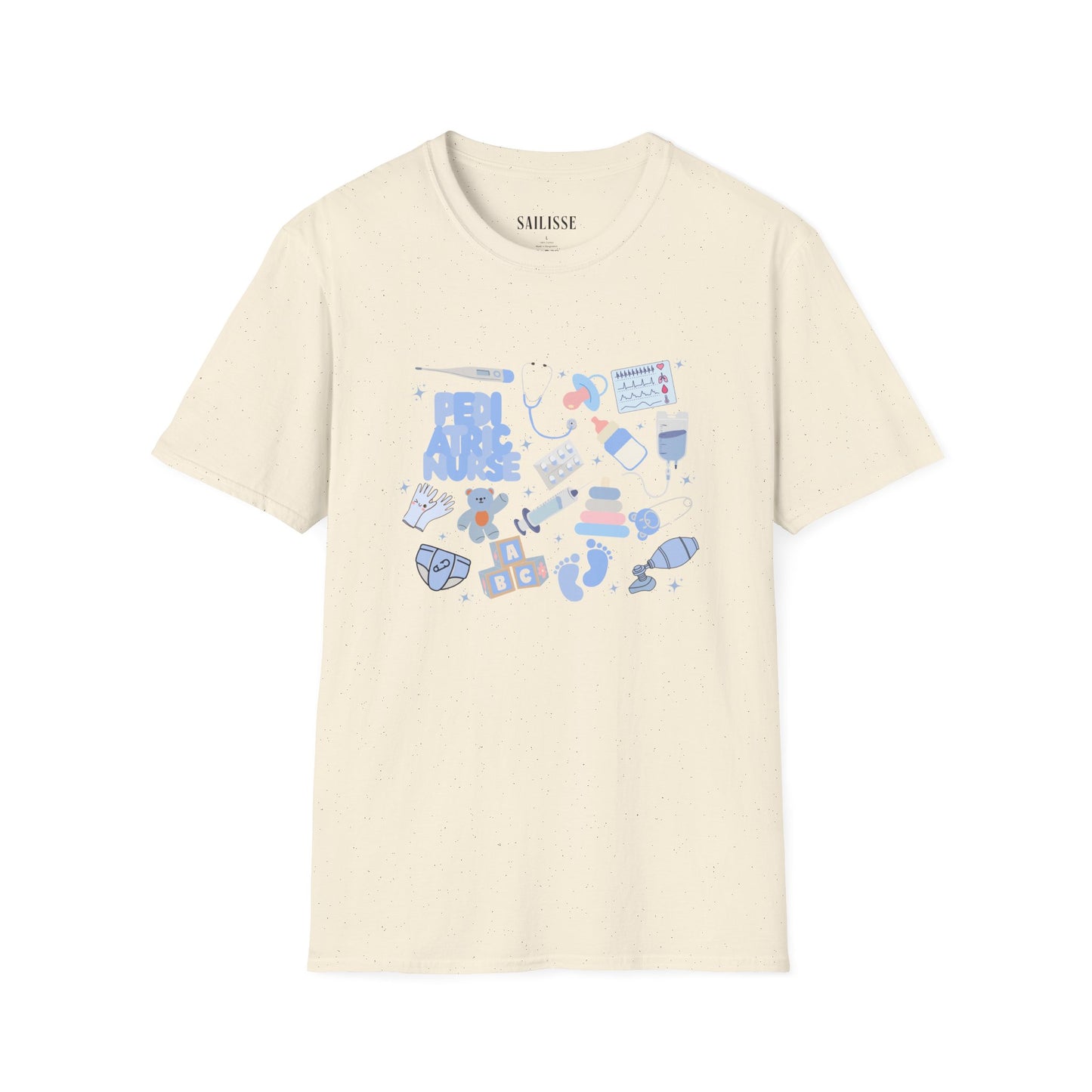 Pediatric Nurse Doodle Design Softstyle T-Shirt