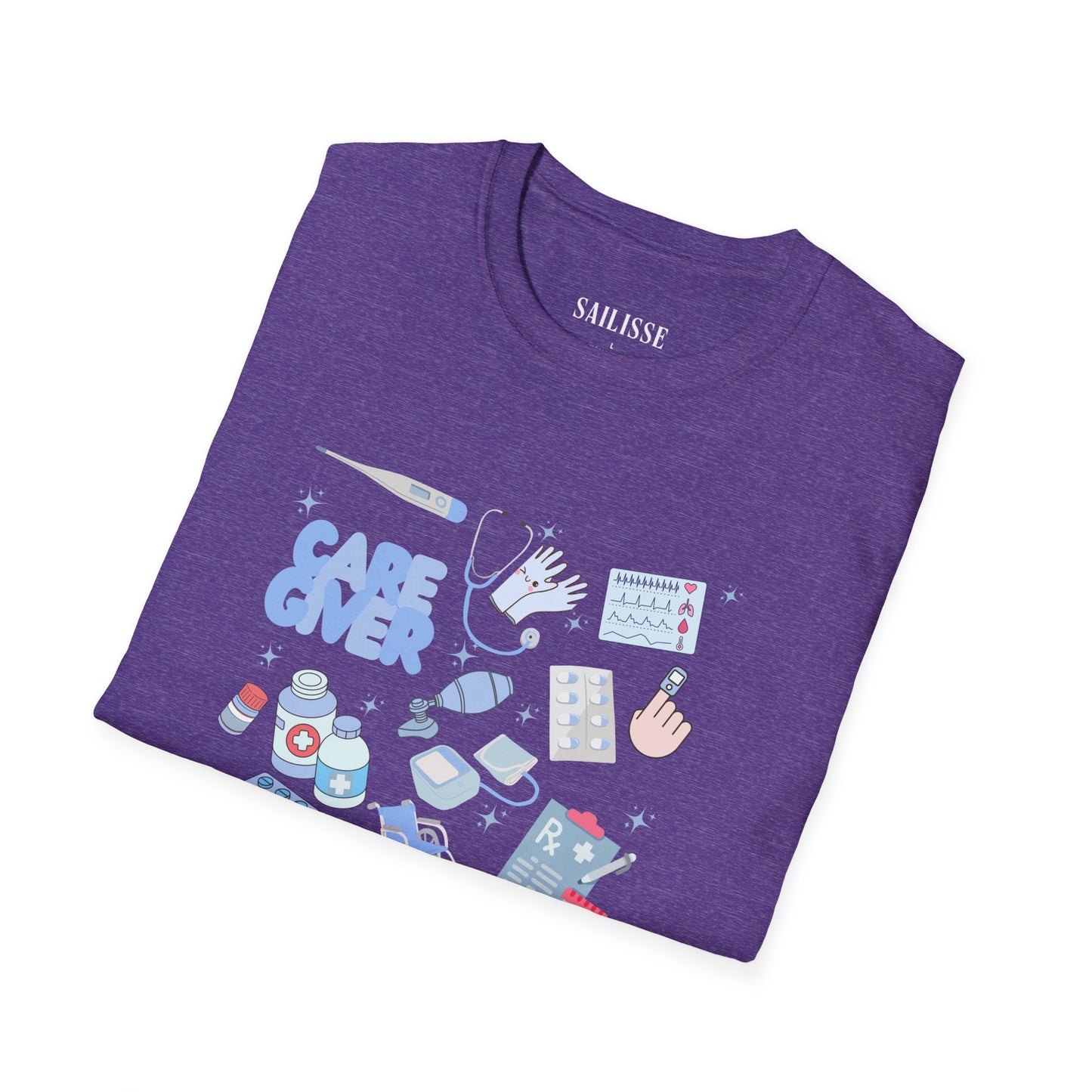 Caregiver Doodle Design Softstyle T-Shirt