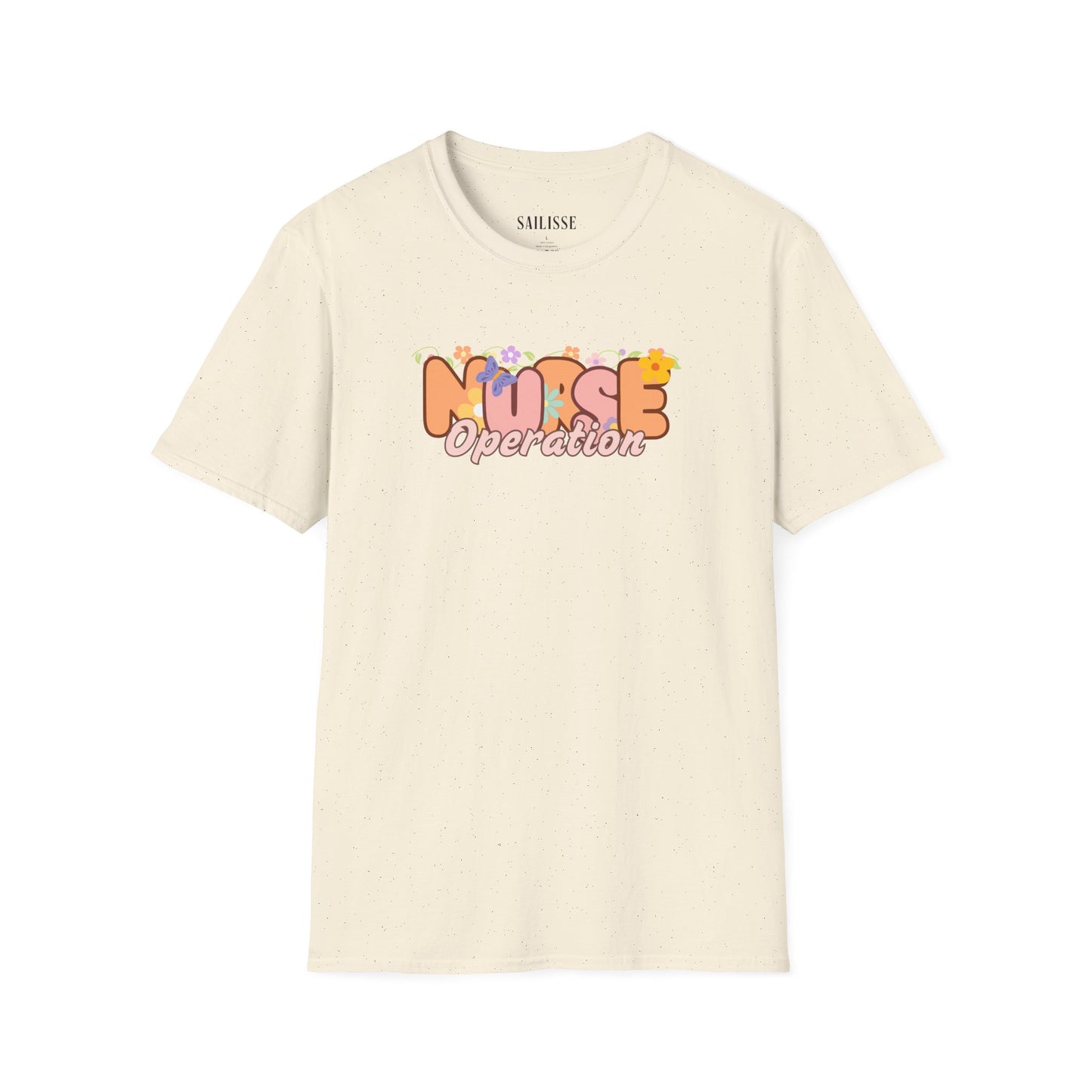 Operation Nurse Floral Design Softstyle T-Shirt