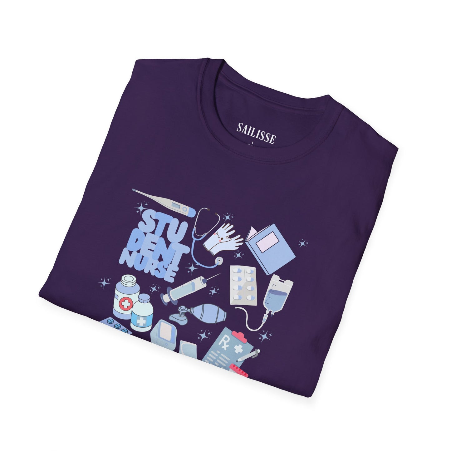 Student Nurse Doodle Design Softstyle T-Shirt