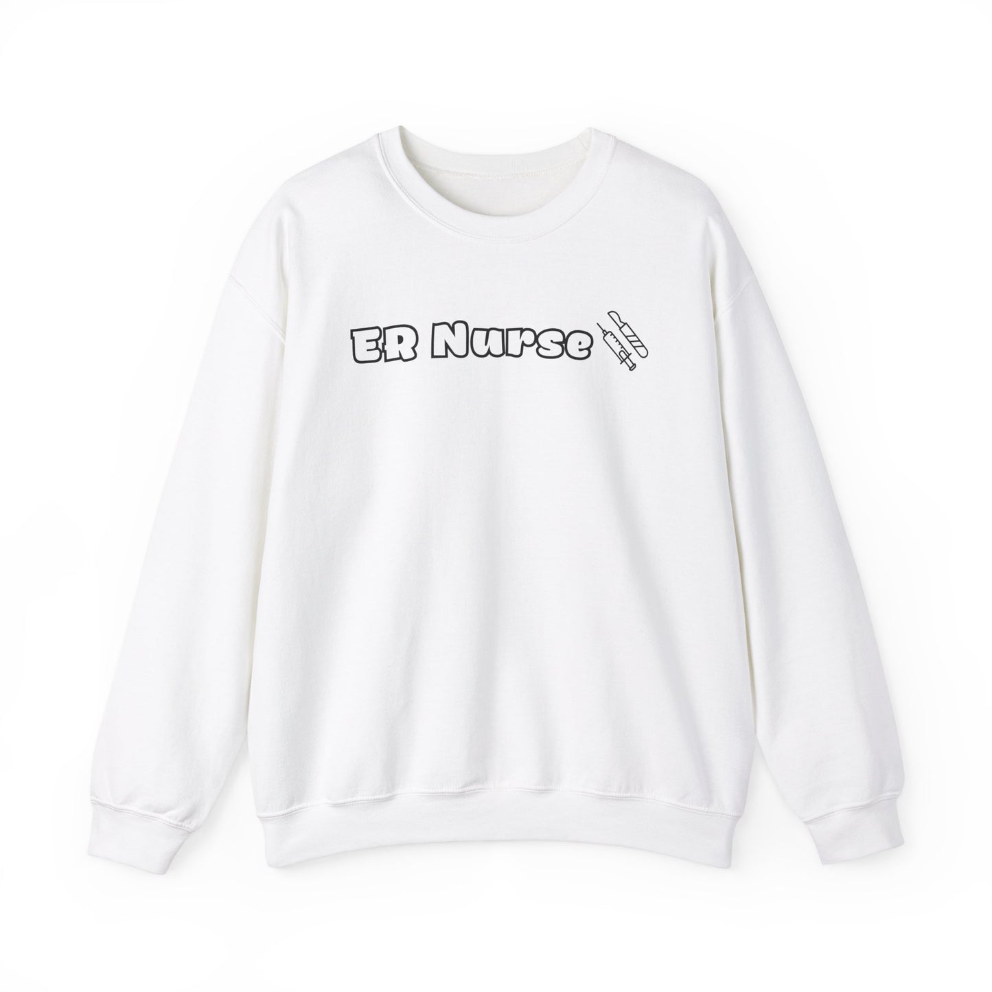 ER Nurse-Outlined Crewneck