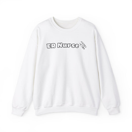 ER Nurse-Outlined Crewneck