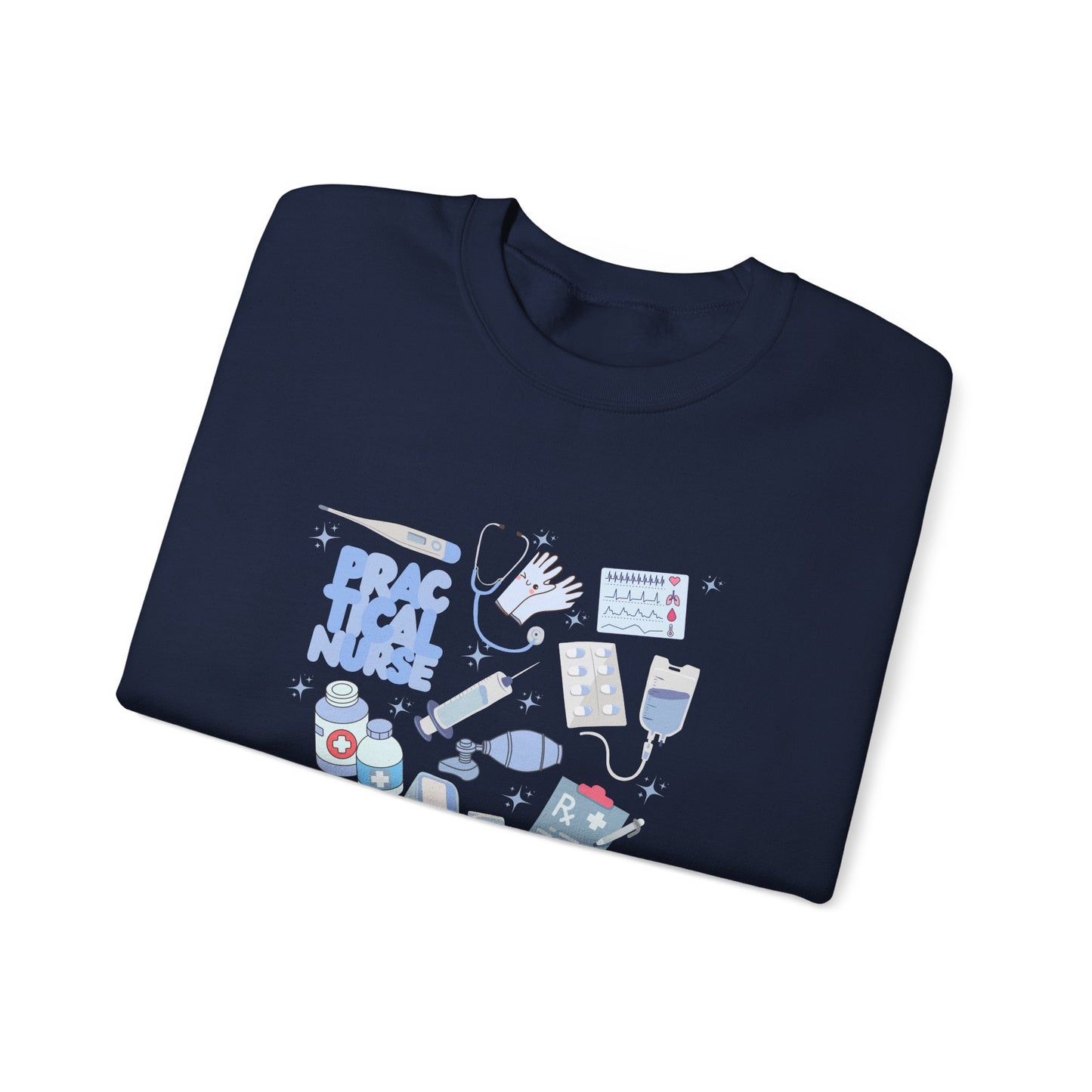Practical Nurse Doodle Design Crewneck