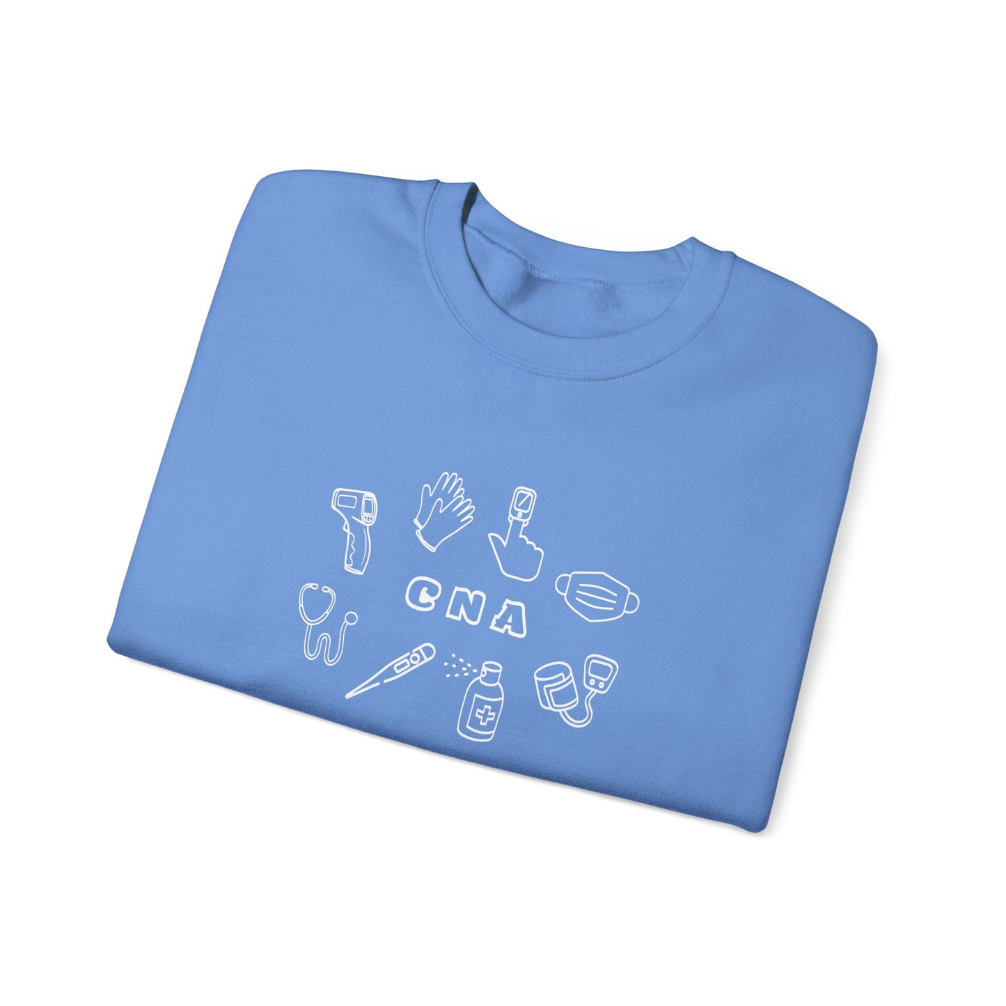 CNA White Outline Crewneck