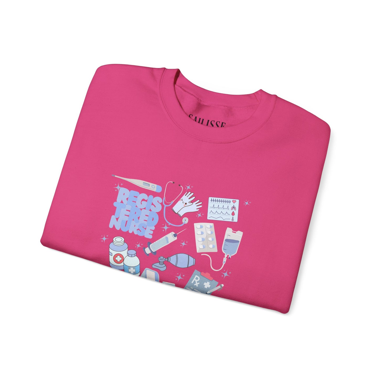 Registered Nurse Doodle Design Crewneck