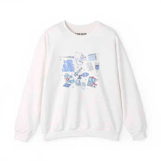 MedSurg Nurse Doodle Design Crewneck