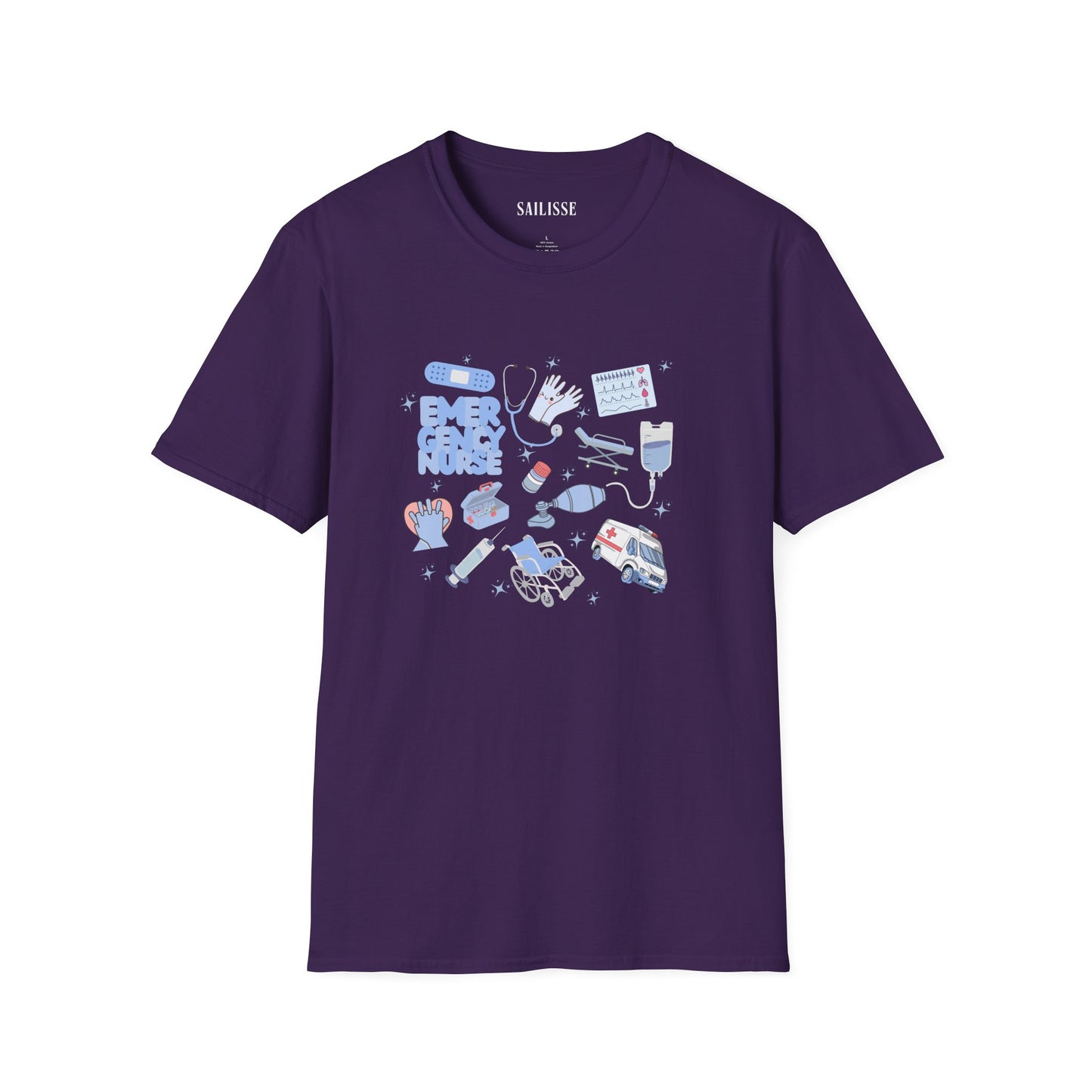 Emergency Nurse Doodle Design Softstyle T-Shirt