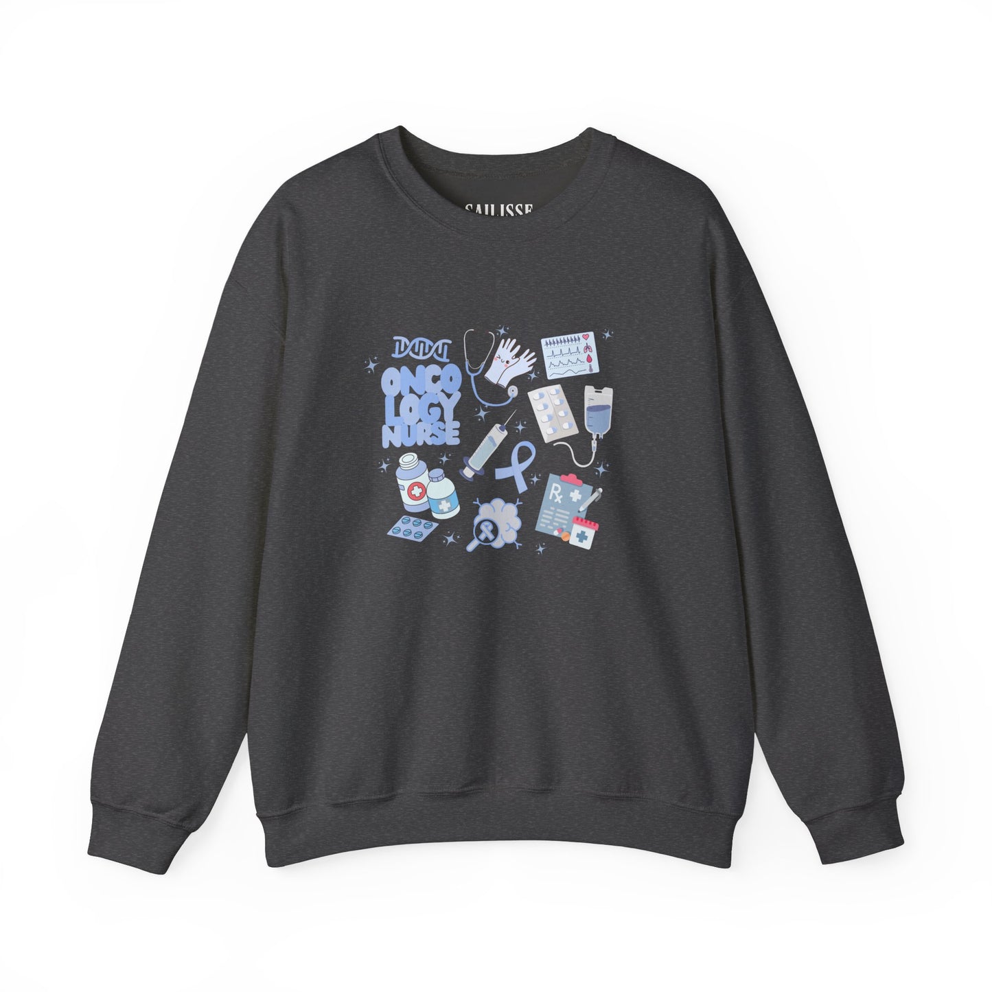 Oncology Nurse Doodle Design Crewneck