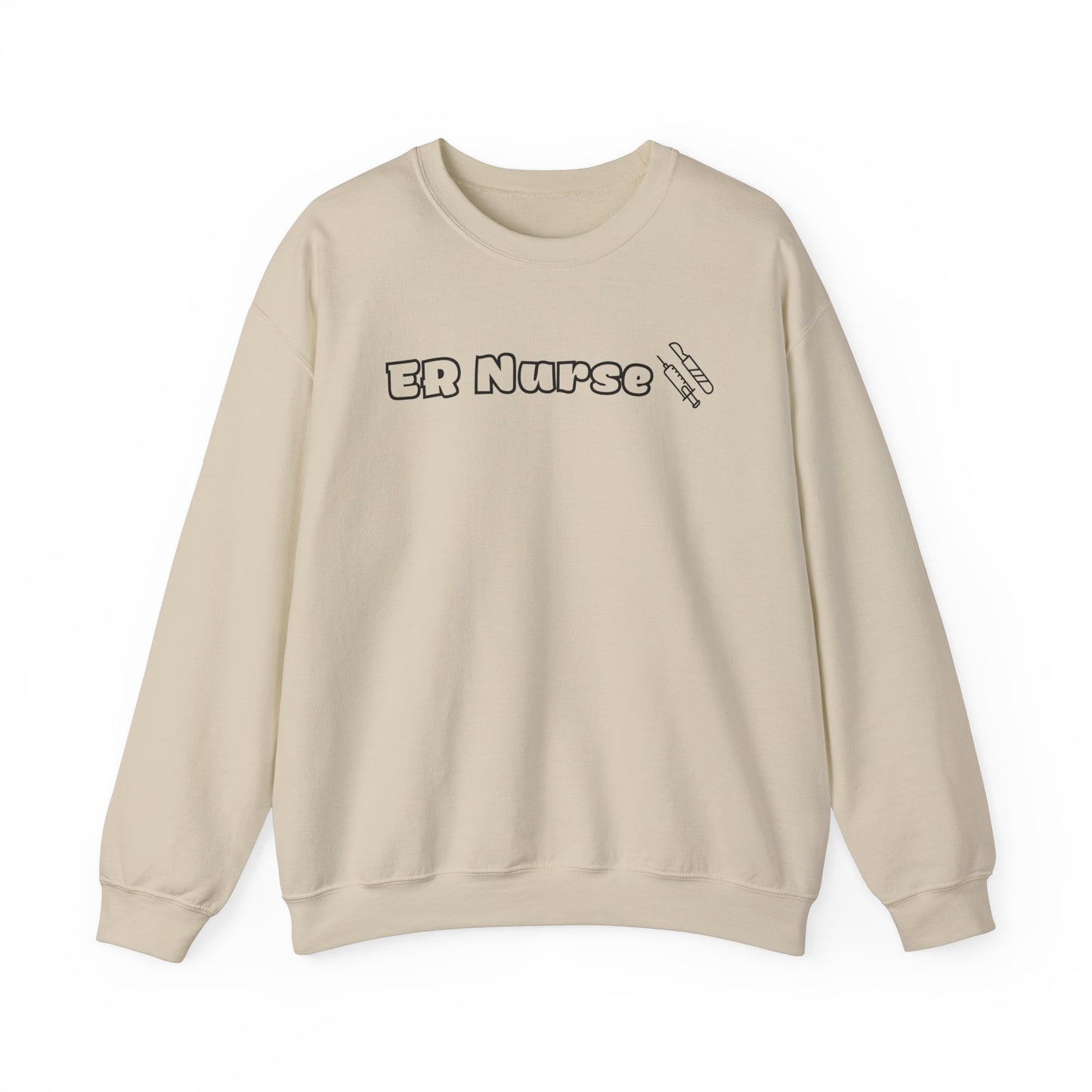 ER Nurse-Outlined Crewneck