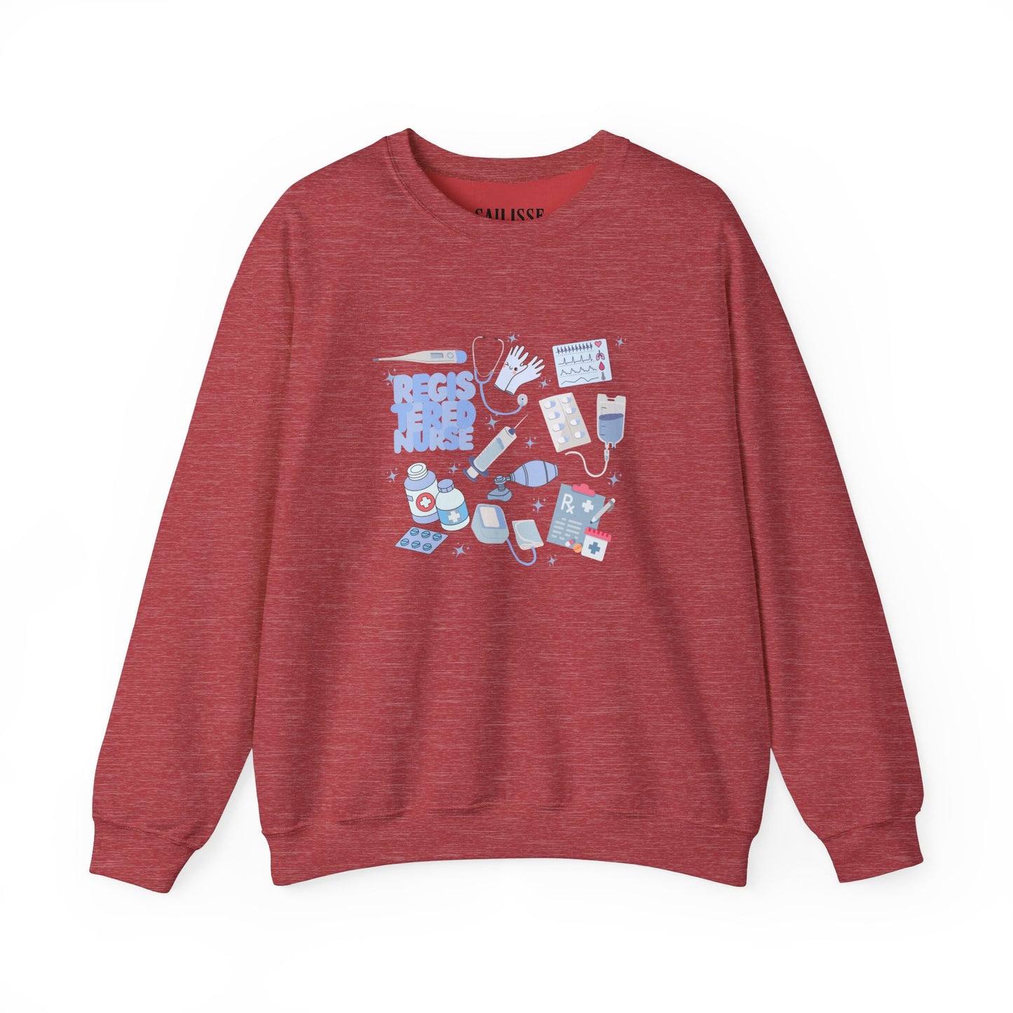 Registered Nurse Doodle Design Crewneck
