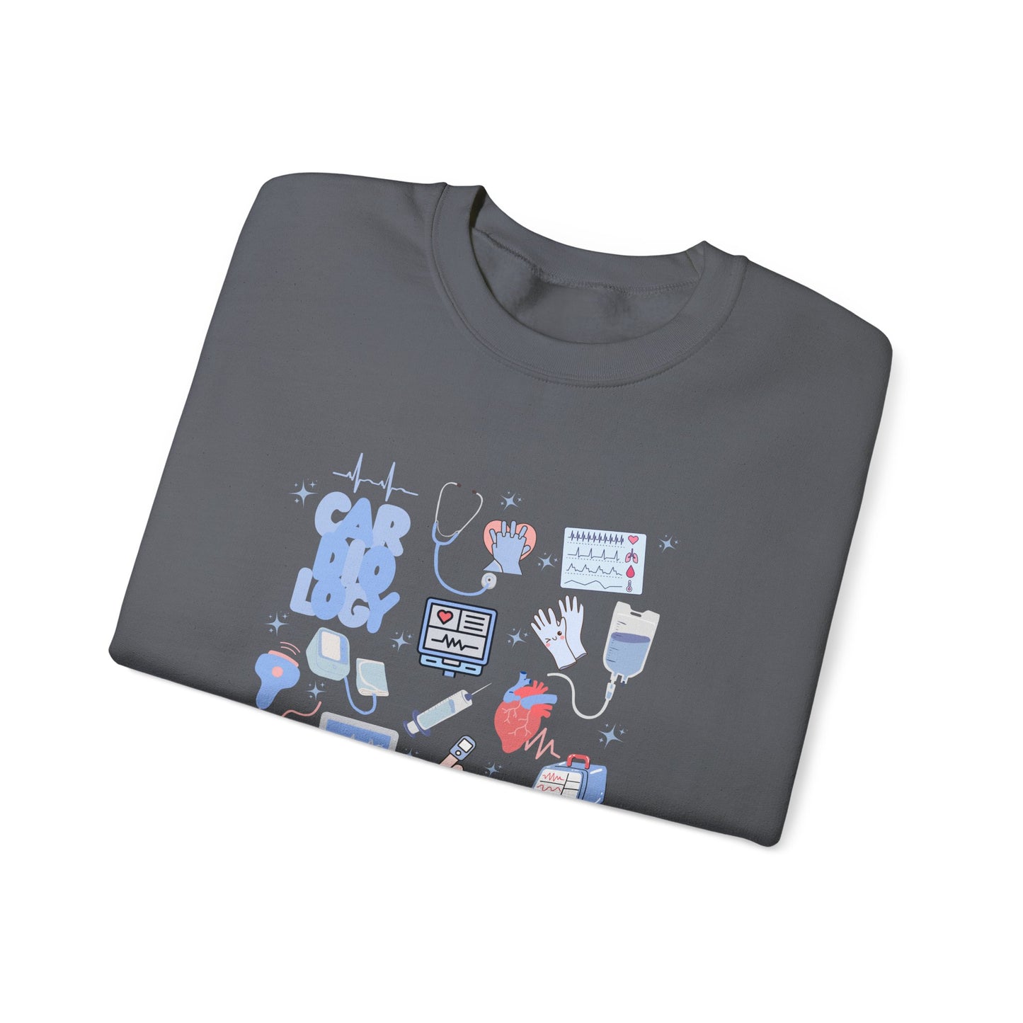 Cardiology Doodle Design Crewneck