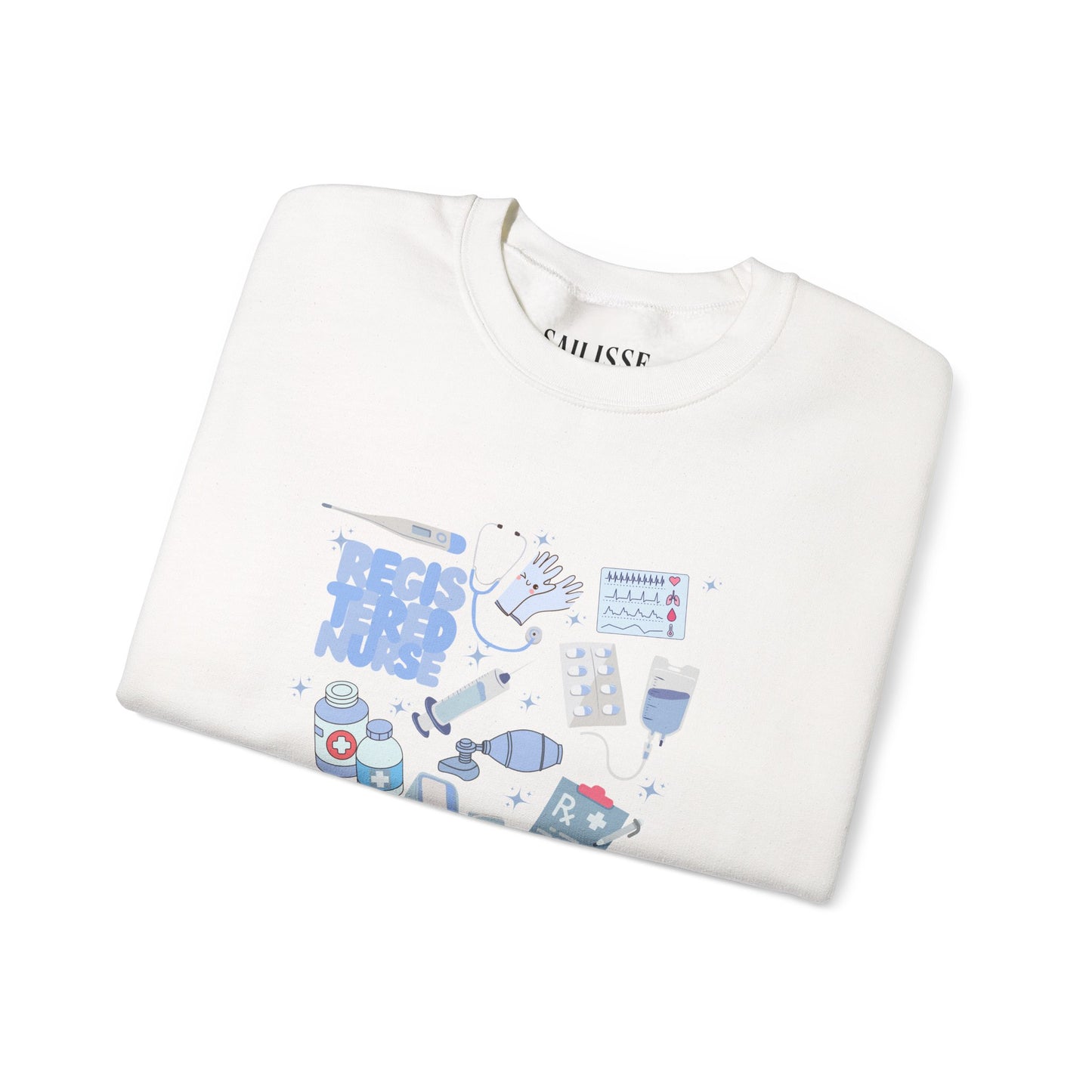 Registered Nurse Doodle Design Crewneck