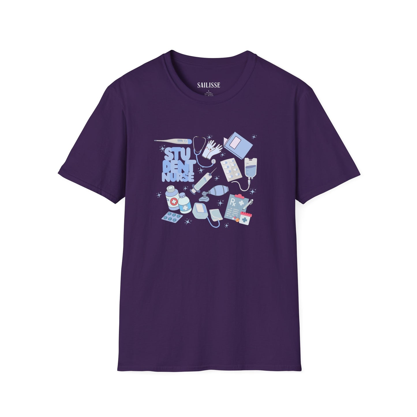 Student Nurse Doodle Design Softstyle T-Shirt