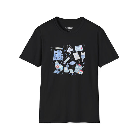 Med Surg Doodle Design Softstyle T-Shirt