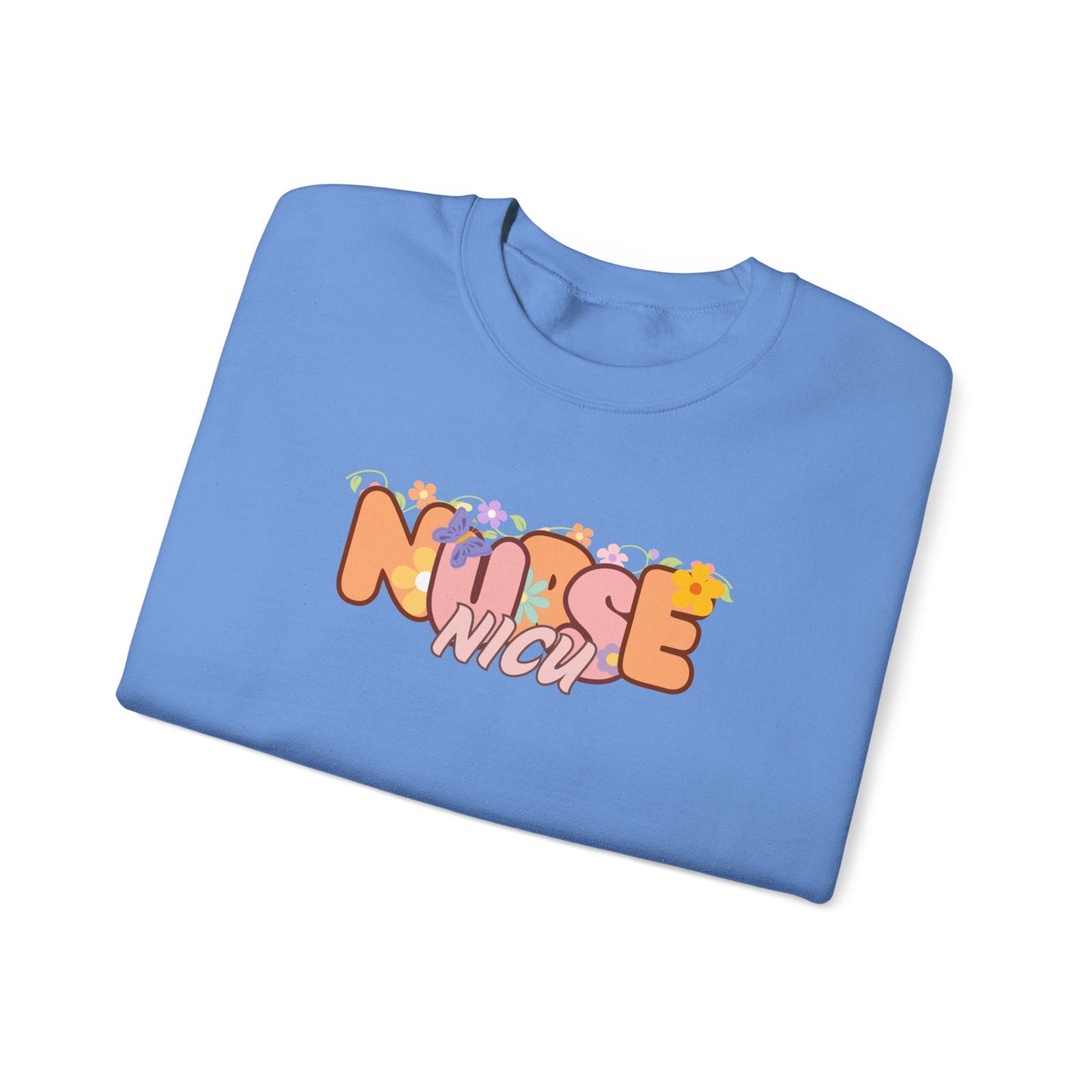 NICU Nurse Floral Design Crewneck