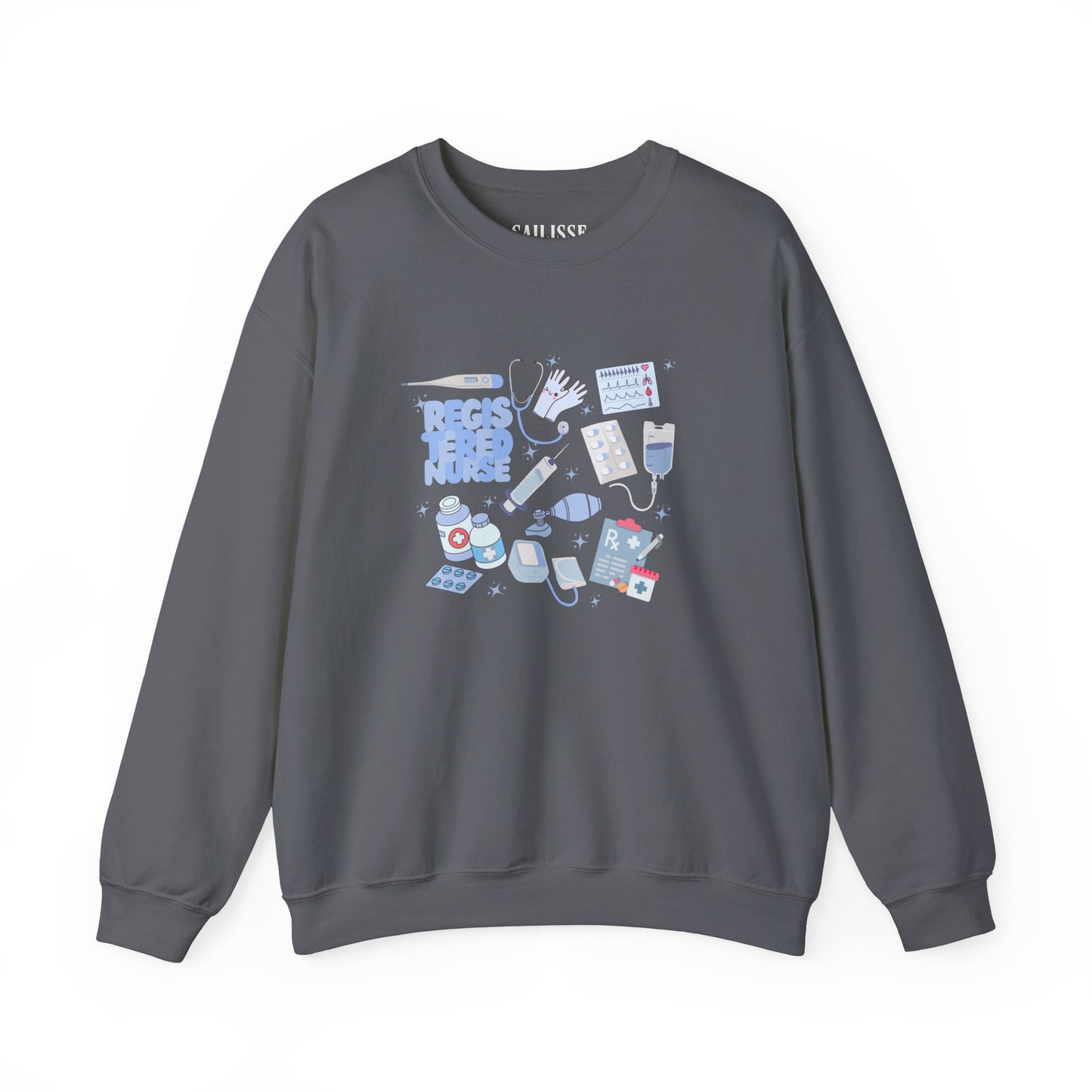 Registered Nurse Doodle Design Crewneck