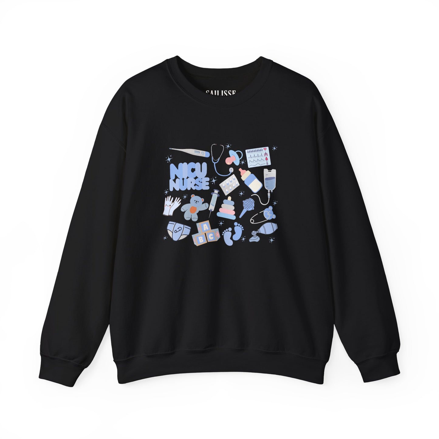 NICU Nurse Doodle Design Crewneck
