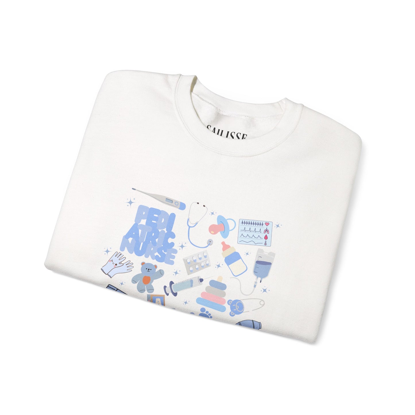 Pediatric Nurse Doodle Design Crewneck