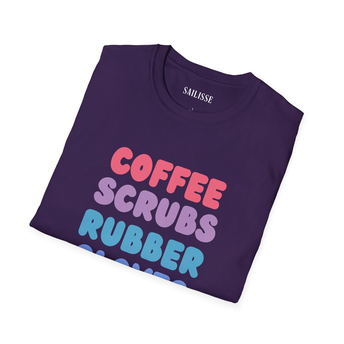Coffee Scrubs Rubber Gloves  Softstyle T-Shirt