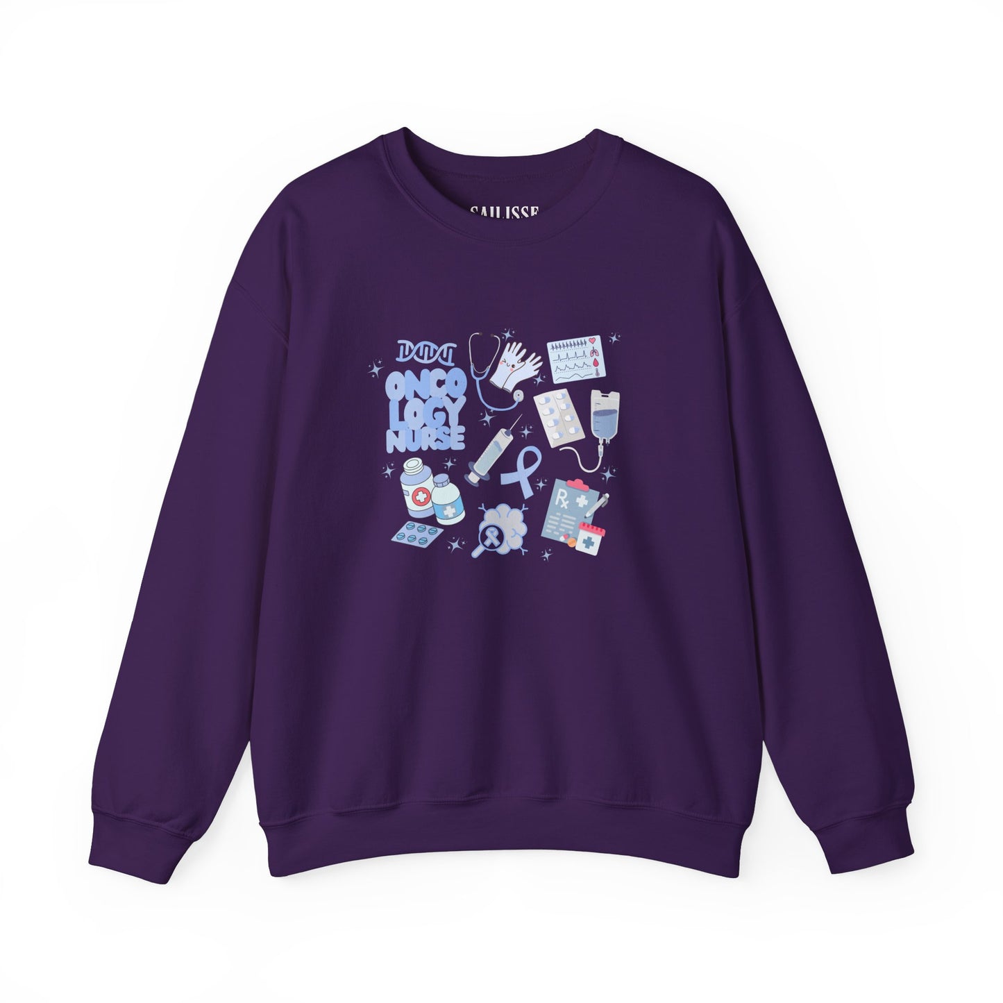 Oncology Nurse Doodle Design Crewneck