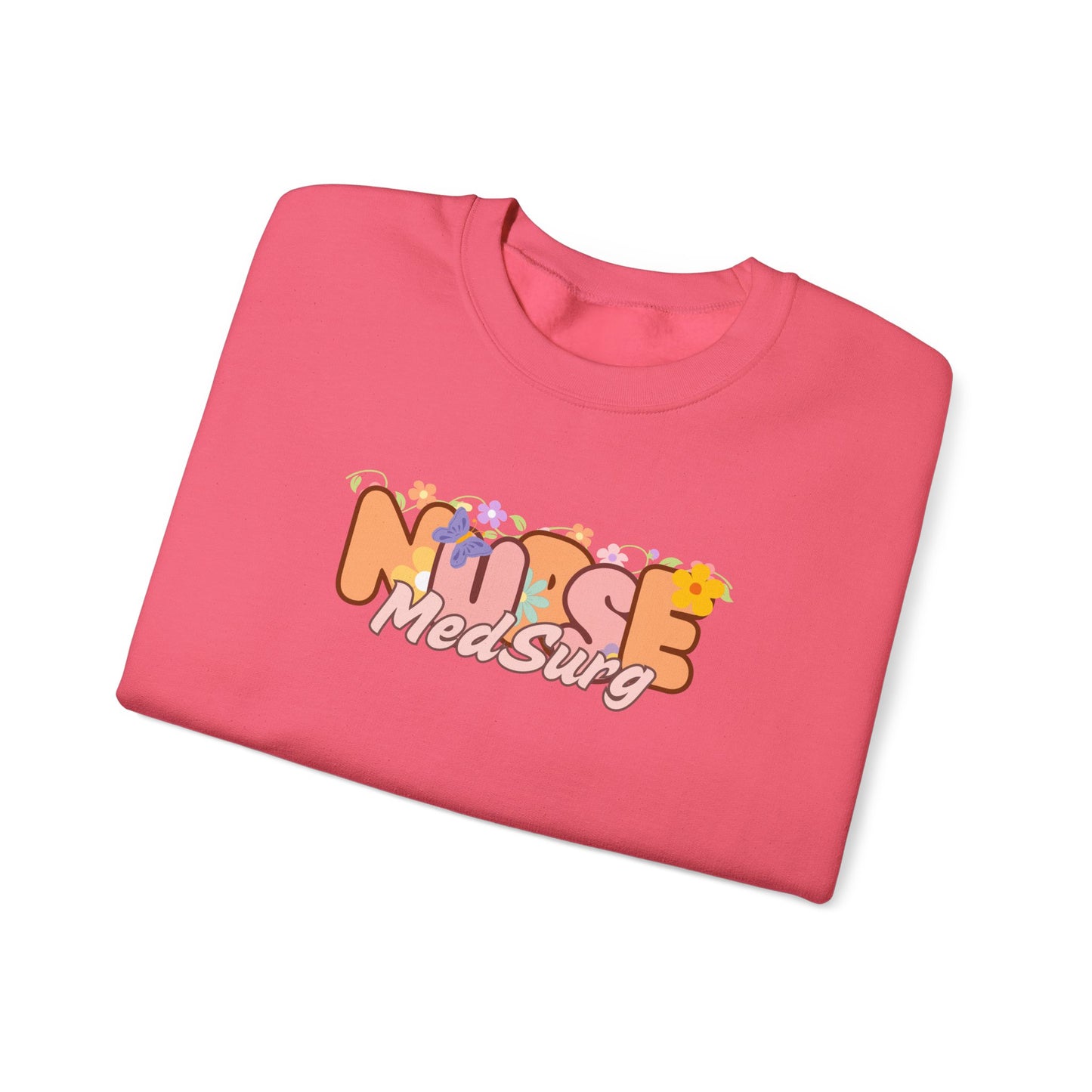 MedSurg Nurse Floral Design Crewneck