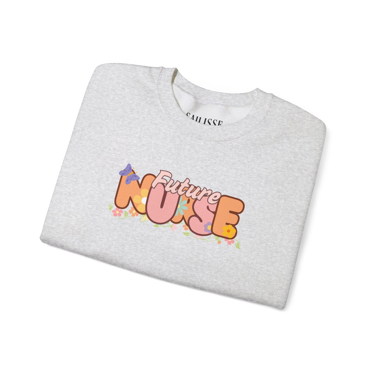 Future Nurse Floral Design Crewneck