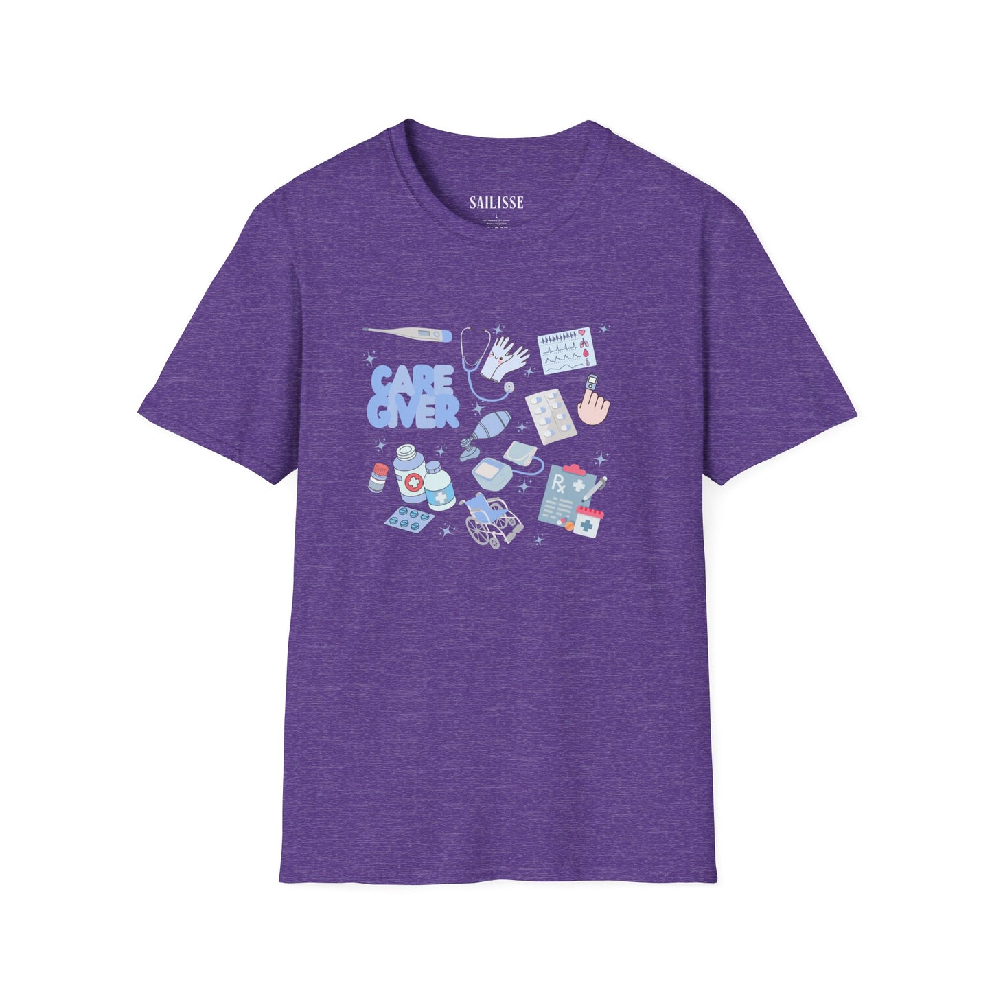 Caregiver Doodle Design Softstyle T-Shirt