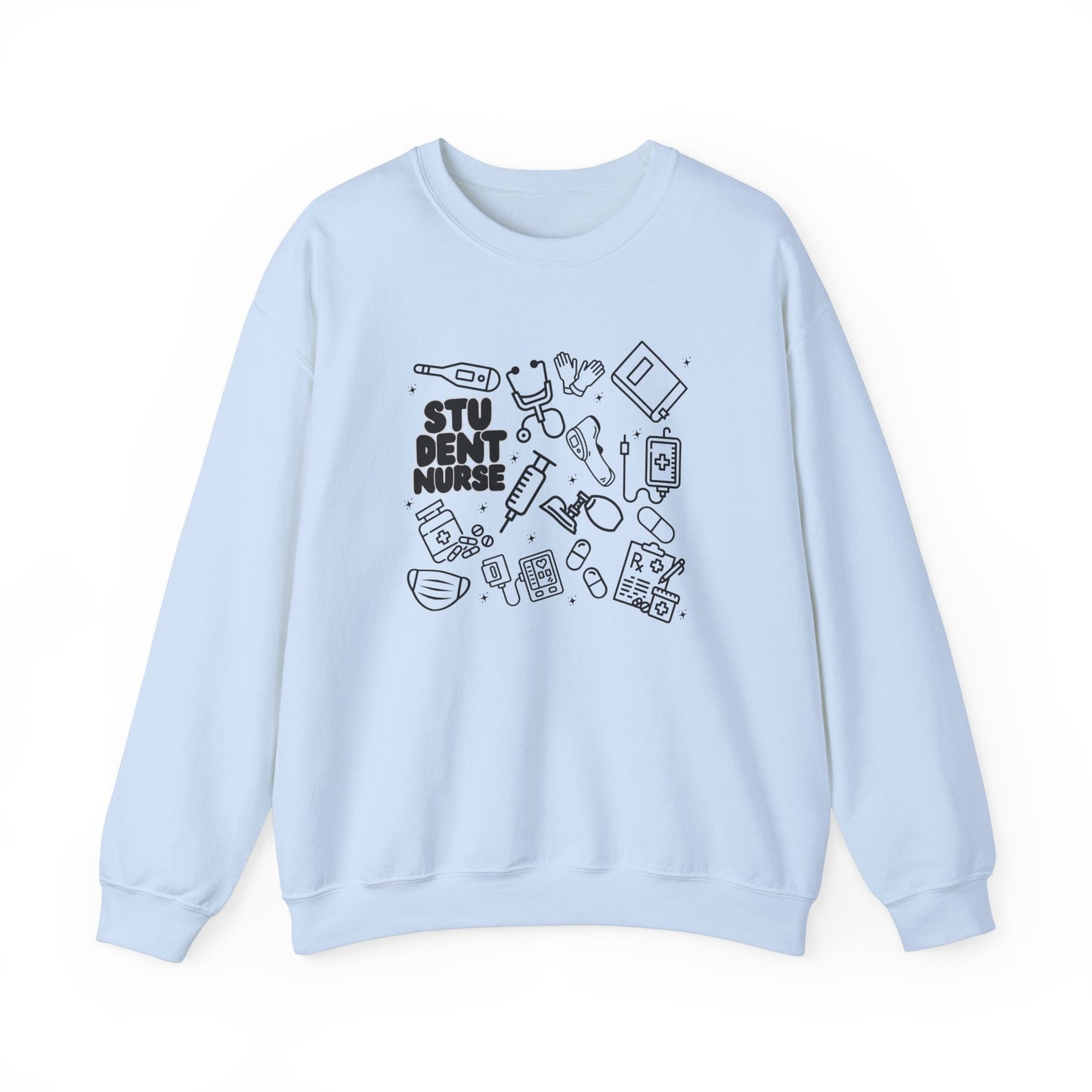 Student Nurse Black Outline Crewneck