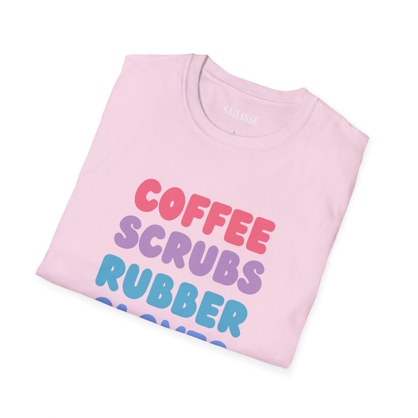 Coffee Scrubs Rubber Gloves  Softstyle T-Shirt