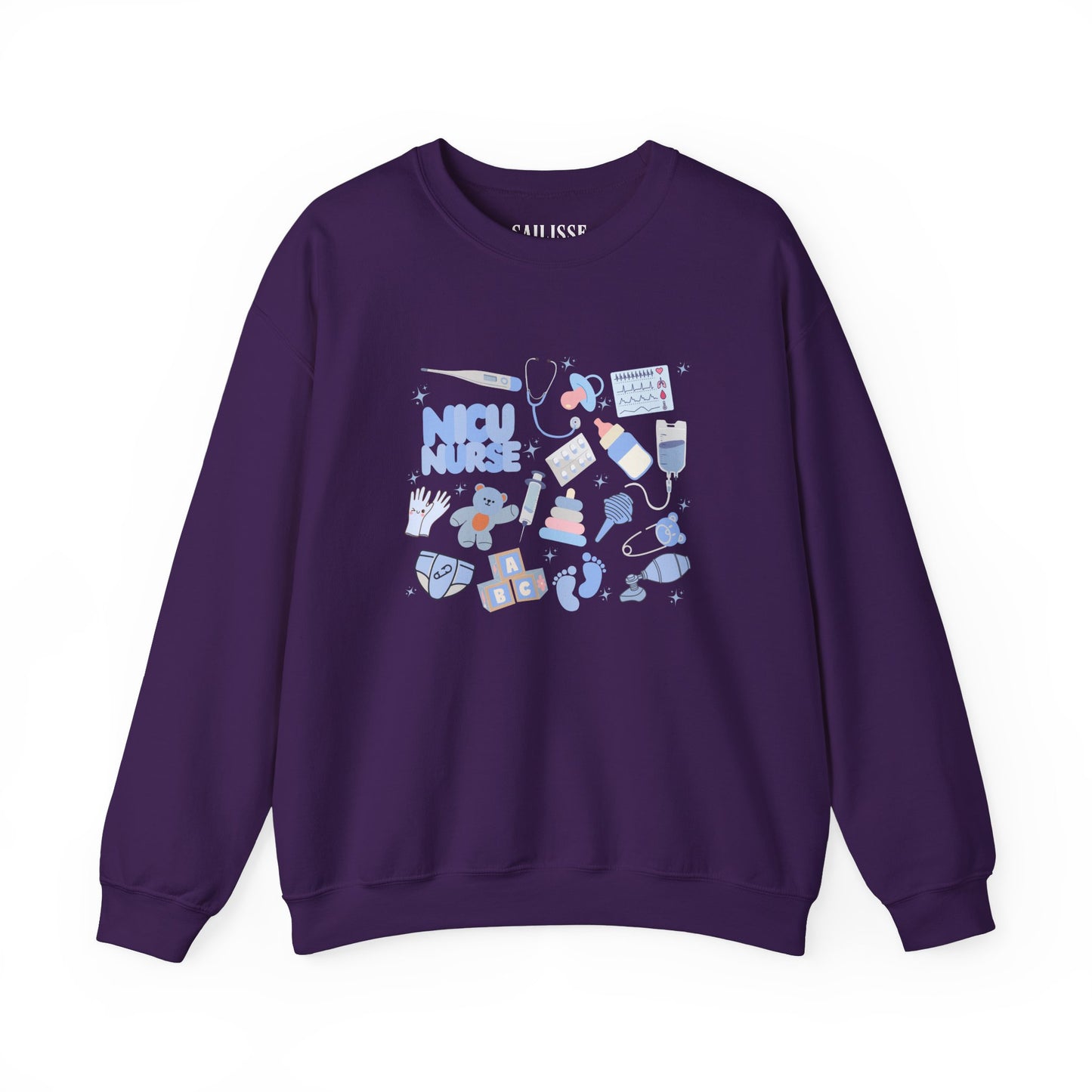 NICU Nurse Doodle Design Crewneck