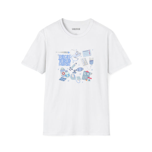Registered Nurse Doodle Design Softstyle T-Shirt