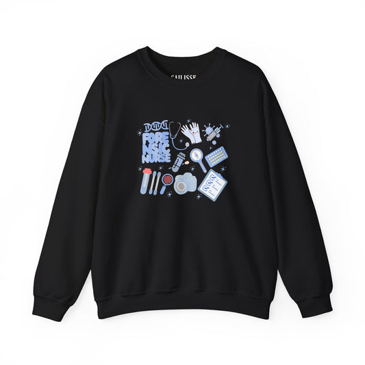 Forensic Nurse Doodle Design Crewneck