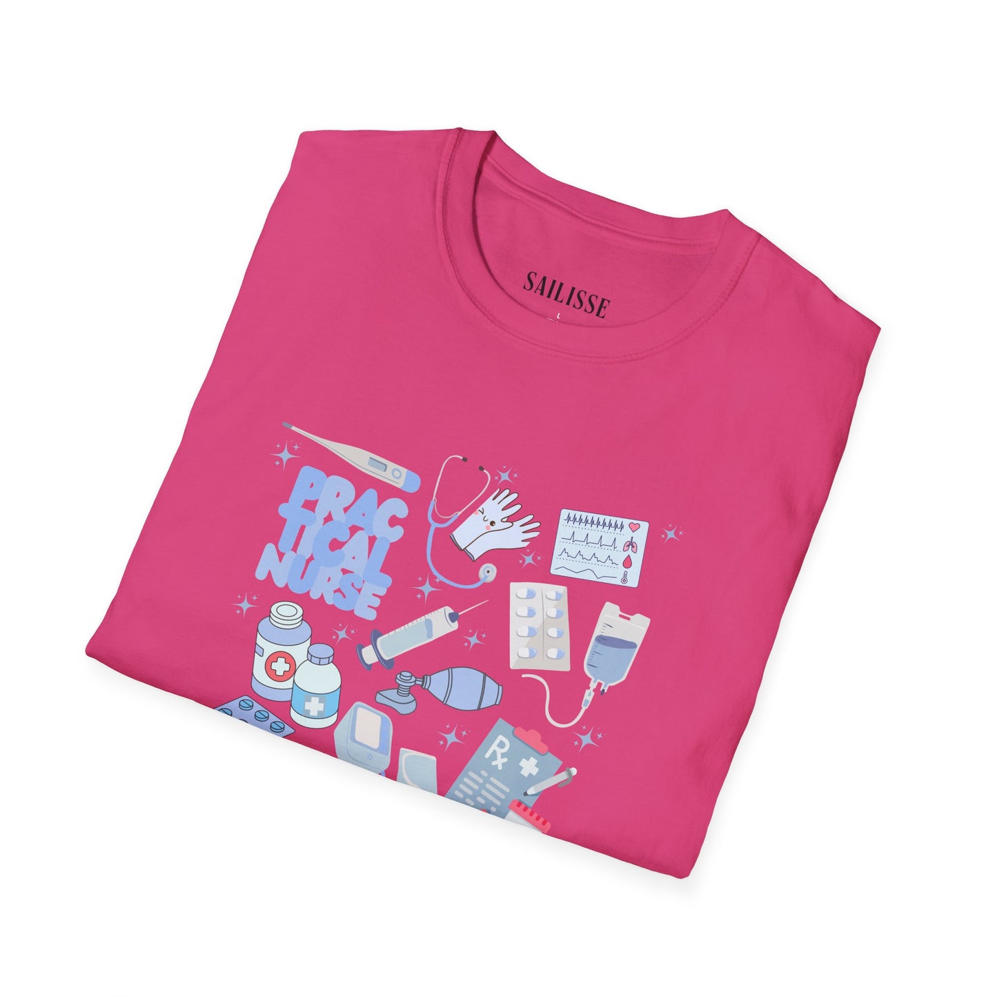 Practical Nurse Doodle Design Softstyle T-Shirt