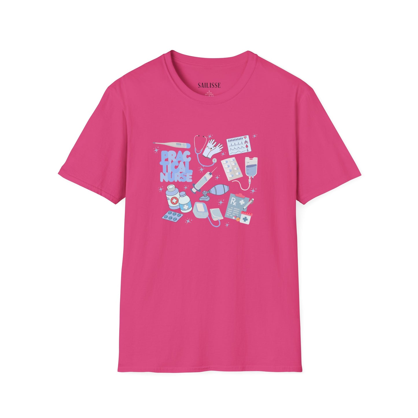 Practical Nurse Doodle Design Softstyle T-Shirt