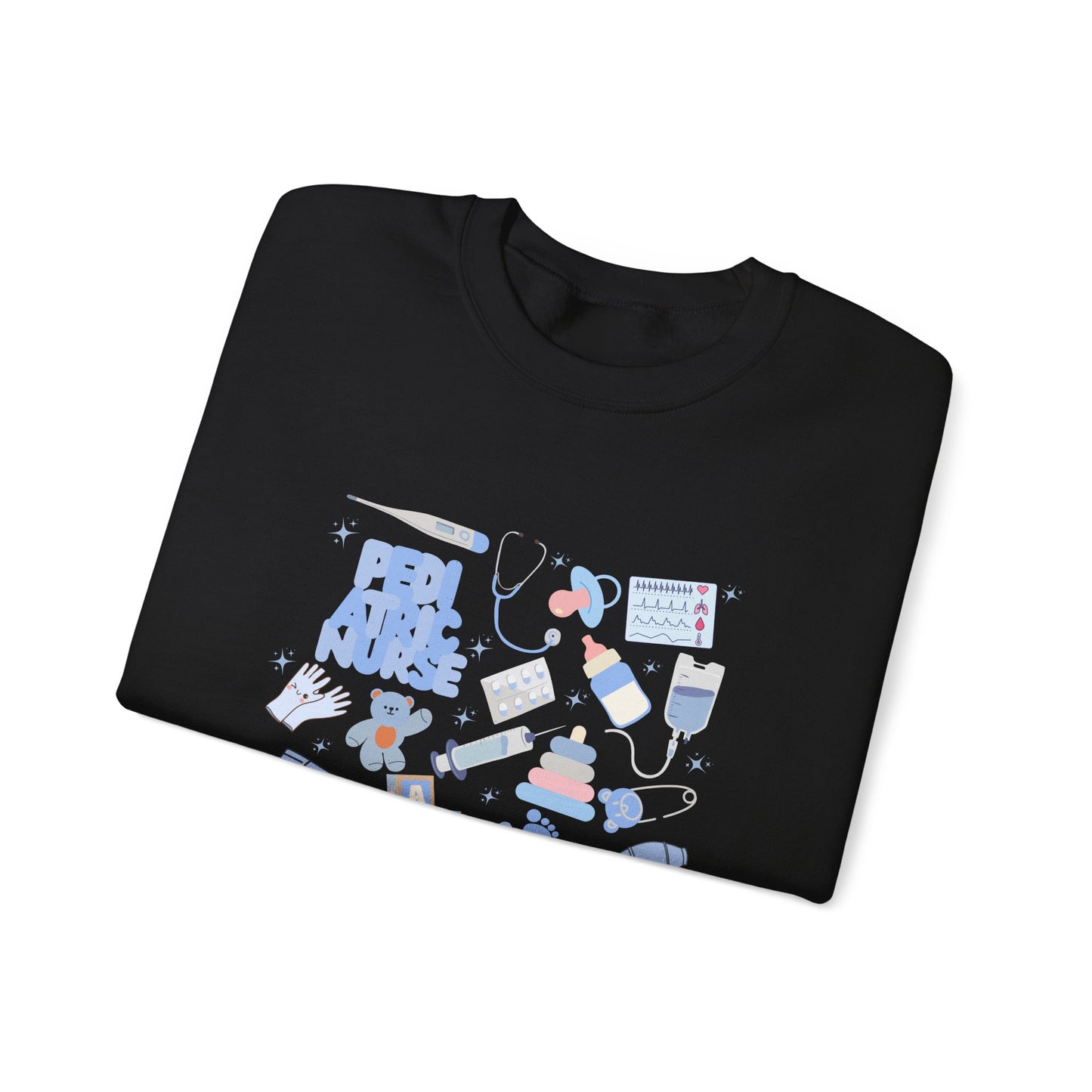 Pediatric Nurse Doodle Design Crewneck