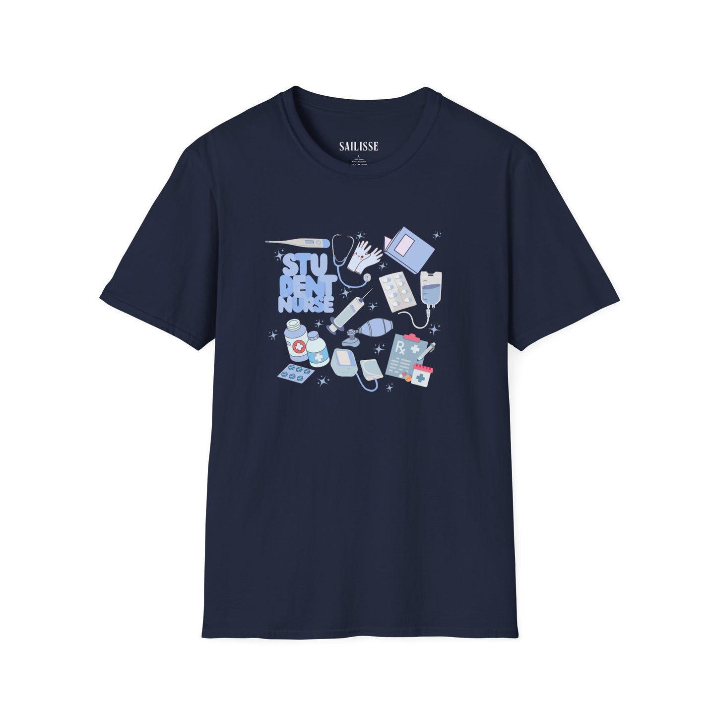 Student Nurse Doodle Design Softstyle T-Shirt